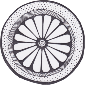 drawing of a wheel